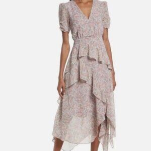Floret Studios 🟣 EUC Size Medium Floral Tiered Dress